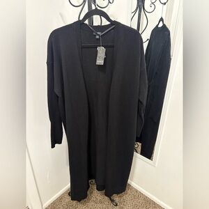 Torrid Black Cape Jacket Open Front